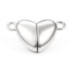 Punto rojo de moda hebilla magnética de acero inoxidable en forma de corazón hebilla de amor pulsera de pareja hebilla de conexión de collar accesorios de joyería diy