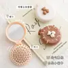 Bonito desenho animado dobrável airbag pente senhoras portátil mini air cushion pente massagem pente espelho integrado pente pequeno atacado