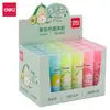 Pegamento en Barra Sólido Deli Color Gelatina, Pegamento en Barra Sólido Transparente Color Caramelo para Manualidades de Estudiantes y Niños 962