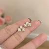 Brincos de Tachinha Elegantes Femininos 2025 Primavera e Verão de Laço de Alto Padrão Niche Luxo Leve com Borlas Explosivos de Liga