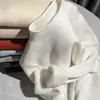 Suéter de Tricô Aconchegante de Veludo Peça Única Espesso para Mulheres no Outono e Inverno, Simples Gola Alta Meia Roupa de Baixo