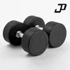 Halteres redondos revestidos de borracha, equipamento de fitness para homens, um conjunto completo de equipamentos de ginástica de ferro fundido sólido, halteres profissionais personalizáveis