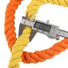Cuerda Gruesa de Algodón, Cuerda de Algodón Trenzada de Tres Hilos, Cuerda Decorativa Blanco Crudo, Cuerda para Muestreo de Saliva de Cerdo, Cuerda de Hilo Grueso de Algodón para Manualidades