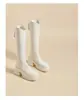 Primeiro Encontro Botas Longas de Salto Alto Ji High-Heeled Femininas 2026 Outono/Inverno Novo Estilo Baixinhas Aumento de Altura Botas Femininas Solado Grosso Emagrecimento Botas de Cavaleiro de Cano Alto