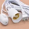 Portalámparas de tornillo con cable extendido de 20 m con enchufe, cable de extensión para portalámparas de estilo colgante LED