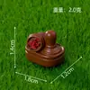 Cabine de correios retro criativa em miniatura para paisagem DIY casa de bonecas acessórios de decoração para casa ornamento de mesa de escritório