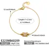 Conjunto de Pulseras Versátil Estilo Europeo y Americano con Microincrustaciones de Circonia, Acero Inoxidable Chapado en Oro Real de 18K, Estilo Minimalista de Moda