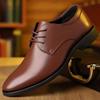 Zapatos de Cuero de Talla Grande para Hombres Jóvenes para Primavera y Otoño, Zapatos Casuales de Negocios Formales, Zapatos de Boda que Aumentan la Altura, Zapatos de Trabajo con Suelas Suaves