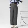 Fotos reales de pantalones de maternidad para otoño 2026, nuevo estilo para mujeres petite, sin soporte para el vientre, sin opresión alrededor del estómago, pantalones de pierna recta para primavera y otoño, adecuados para usar en exteriores