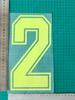 Camisa de time adulto verde com estampa de números e letras, modelo Frame Green B Goods, com transferência térmica para mapas e suprimentos para camisas de time.