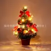 Adornos de Mesa de 40 cm Luces para Árbol de Navidad Luces Decorativas Pino Árbol Mini Árbol Decoración Festiva Regalos de Año Nuevo