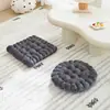 Nuevo Cojín de Galleta de Terciopelo de Leche de Color Puro Cojín de Suelo para Sala de Estar Sofá Macarrón Cojín para Ventana de Mirador Cojín Suave Cojín para Asiento