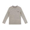 Cómoda Suave y Cera Camiseta Interior para Niñas 2025 Nuevo Otoño e Invierno para Niños Color Puro Casual Tejido de Punto de Alta Gama Suéter Trenzado