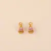 Colgante de Calabaza Hueca Esmaltada Chapado en Oro que Conserva el Color para Pulsera o Collar DIY Accesorios de Joyería Colgante Pequeño Tejido con Hilo Rojo