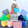 Europa e Estados Unidos bolsa de praia grande de EVA para exterior bolsa de armazenamento multifuncional bolsa de mão feminina bolsa com furos DIY grande capacidade