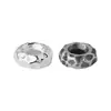 Cuentas Espaciadoras Mini Martilladas de 3.7mm Plata de Ley S925 Superficie Martillada Texturizada Cuenta Espaciadora de Plata Joyería DIY Pulsera
