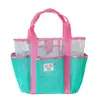 Bolsa de Praia Grande Capacidade para Viagem, Banho, Fitness, Bolsa Tote de Malha para Natação, Bolsa de Rede para Armazenamento de Artigos de Higiene e Roupa de Banho
