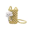 Yuezi Estilo de Alta Gama 2026 Bolso Mini Tejido Nuevo para Vacaciones en la Playa para Mujeres, Bolso Cruzado Nuevo Ligero para Teléfono