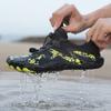 Sapatos de praia ao ar livre Sapatos descalços de cinco dedos para homens Sapatos de rastreamento de natação Sapatos macios Antiderrapantes Anti-corte Anti-Seaside Sapatos de vadeamento de secagem rápida para mulheres