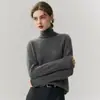 Zhenrong~Suéter de Punto 100% Cachemira de Cuello Alto para Mujer, para Usar Solo o en Capas, para Viajar al Trabajo, Capa Base Minimalista