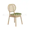 Sofá de cabina personalizado para casa de té comercial, cafetería, restaurante occidental, hot pot, restaurante de comida japonesa, mesa y sillas de mimbre tejido de madera maciza montadas en la pared