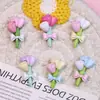 Ramo de Rosas y Tulipanes de Dos Colores Resina Iluminadora Accesorios Pegamento Cremoso DIY Pasador Hecho a Mano Funda de Teléfono Pegatina para Refrigerador
