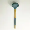 Espátula de Silicone com Cabo de Madeira Utensílios de Cozinha Conjunto de 7 Peças Estilo Escandinavo Ferramentas de Cozinha Espátula Antiaderente Fábrica Estoque Pronto