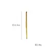 Ganchillo de alúmina de doble punta de alta calidad, herramientas de tejer DIY, ganchillo de aluminio dorado, gancho de tejer para suéter, venta al por mayor