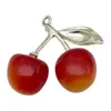 Pendientes Colgantes de Aleación Acrílica de Cereza de Cristal 3D para Hacer Manualidades Transfronterizos, Collares, Llaveros, Accesorios de Joyería