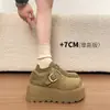 Zapatos de mujer Birkenstock con plataforma de suela gruesa para aumentar la altura, nuevos mocasines versátiles slip-on de otoño 2026, zapatos de vestir simples estilo Birkenstock