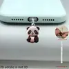 Adornos Colgantes Decorativos, Tapón Antipolvo para Teléfono Móvil, Tipo-C 2D Acrílico con Forma de Gato Lindo Pieza Plana de Interfaz