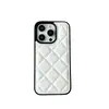 Funda para iPhone 15 con Diseño de Patrón de Diamantes tipo Chaqueta de Plumas, Compatible con Apple 17 Pro Max, Cuero, Premium, Cobertura Completa, Diseño de Agujero Grande para iPhone 14, 13