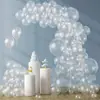 87 Peças de Decorações com Balões de Látex Transparentes, Adequado para Aniversários, Casamentos, Bodas e Fundos de Festa