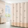 Cortina de ducha de dibujos animados para comercio electrónico transfronterizo cortina de ducha de poliéster impresión digital engrosada impermeable cortina de baño cortina de balcón venta al por mayor