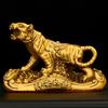 Adorno de Tigre Lingote de Tigre Cobre Ruyi Tigre Fortuna Tigre Decoración de Escritorio para Hogar y Oficina Tamaño Pequeño Año del Tigre Artículo Auspicioso