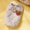 Chaleco grueso para cachorros de otoño e invierno, de peluche, con tracción para perros pequeños y gatos, ropa cálida para mascotas.