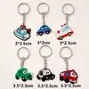 Novo Chaveiro de Carro Transfronteiriço Pingente de Bolsa Fofo Chaveiro Logo Pronto Desenho Animado PVC Borracha Macia Joia