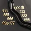 Accesorios de Joyería con Números Árabes de Acero Inoxidable Transfronterizos Aleación Galvanizada que Conserva el Color Colgante para Pulsera DIY Collar Joyería
