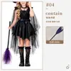 Disfraz Infantil de Halloween Disfraz de Bruja Disfraz para Actuación en Escenario Ropa Infantil Disfraz de Bruja Elfo del Bosque Vestido para Niña