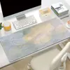 Mouse pad de animação de desenho animado paisagem pintura a óleo pad para teclado de computador espessado atacado transfronteiriço tapete de mesa grande transfronteiriço