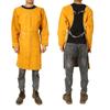 Roupa Protetora para Soldador Couro Anti-escaldante Roupa de Trabalho para Solda Elétrica Alta Temperatura Anti-radiação Avental de Couro Isolamento Térmico Roupa de Proteção