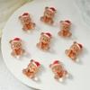 Accesorios de Arte de Uñas de Dibujos Animados Navideños Papá Noel Corona Campana Resina Uñas Postizas Accesorios para Uñas de Oreja