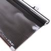 Cortina Rolô Retrátil Automática para Janela Lateral Dianteira, Janela Traseira, Quebra-Sol Preto Prata Pontilhado a Laser