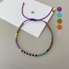 Pulsera Pequeña Apilada de Cuentas de Arroz Miyuki Antiguas Ins Nicho Chica Suerte Tejida a Mano Cuerda de Mano Novia Mismo Estilo