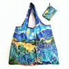 Bolso Estilo Pintura al Óleo de Van Gogh, Capacidad Extra Grande, Bolsa de Compras Plegable, Bolsa de Dibujos Animados Ecológica para Supermercado, Bolsa para la Compra, Bolsa de Almacenamiento