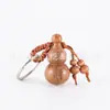 Llavero de Calabaza de Madera al por Mayor del Fabricante, Pequeños Regalos Promocionales, Mensaje de Bendición Calabaza de Paz Adorno para Llavero de Teléfono