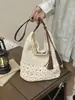 Bolso de Mujer Tejido Hueco con Borlas de Gran Capacidad Nuevo Verano 2026 Transfronterizo, Bolso de Playa, Bolso de Hombro Cruzado de Moda