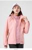 Chaqueta para exteriores para hombre tres en uno desmontable con forro polar grueso para pareja, chaqueta impermeable para mujer, traje de montañismo de otoño e invierno
