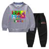 2023 Primavera y otoño nueva ropa infantil transfronteriza suéter para niños pantalones de dibujos animados conjunto de dos piezas bebé algodón traje de manga larga