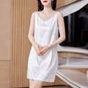 Vestido exterior con tirantes para mujer 2025 Primavera y Verano Nuevo Estilo Falda interior Chaleco de base sin mangas de acetato de alta gama